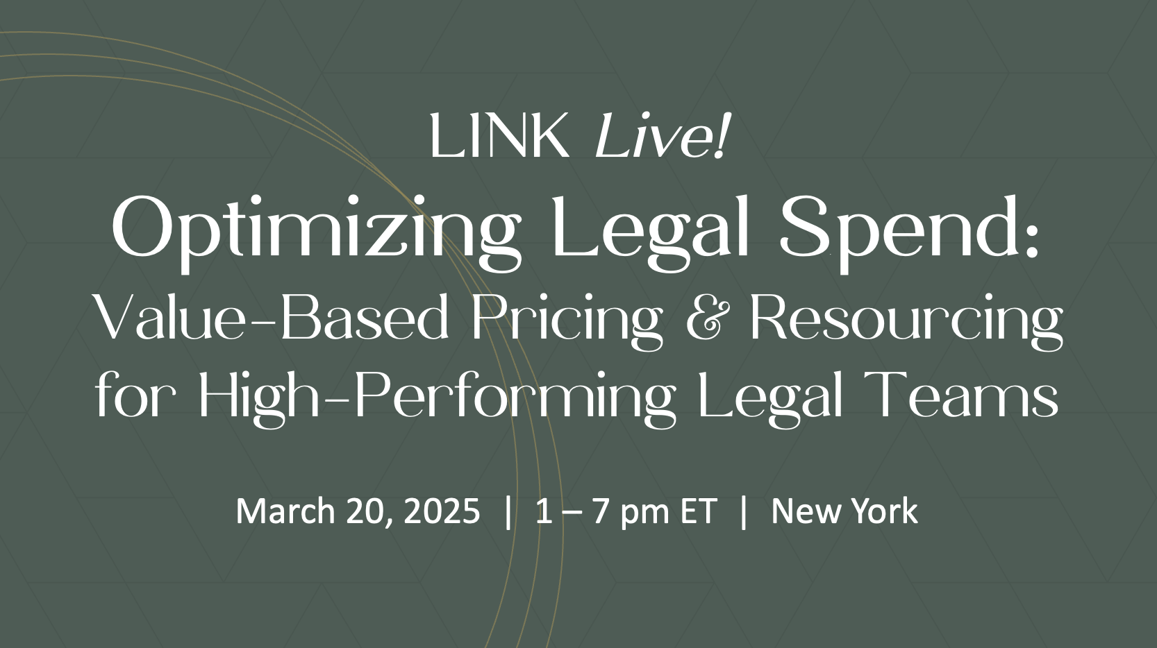 Optimizing Legal Spend NY